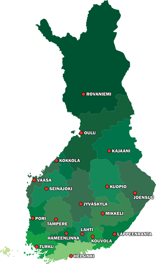Jälleenmyyjät maakunnittain